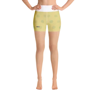 #30cc5190 - Pineapple Honeydew Stracciatella - ALTINO Yummy Yoga Shorts