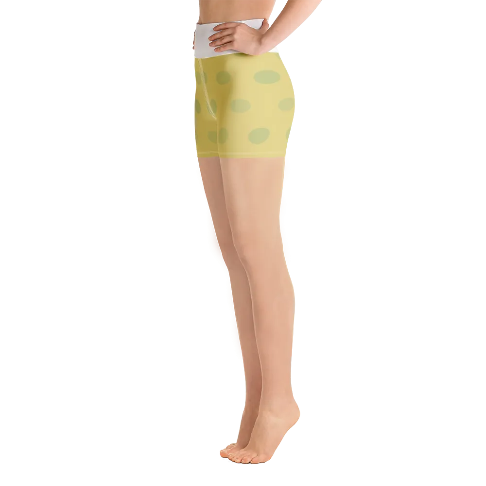 #30cc5190 - Pineapple Honeydew Stracciatella - ALTINO Yummy Yoga Shorts