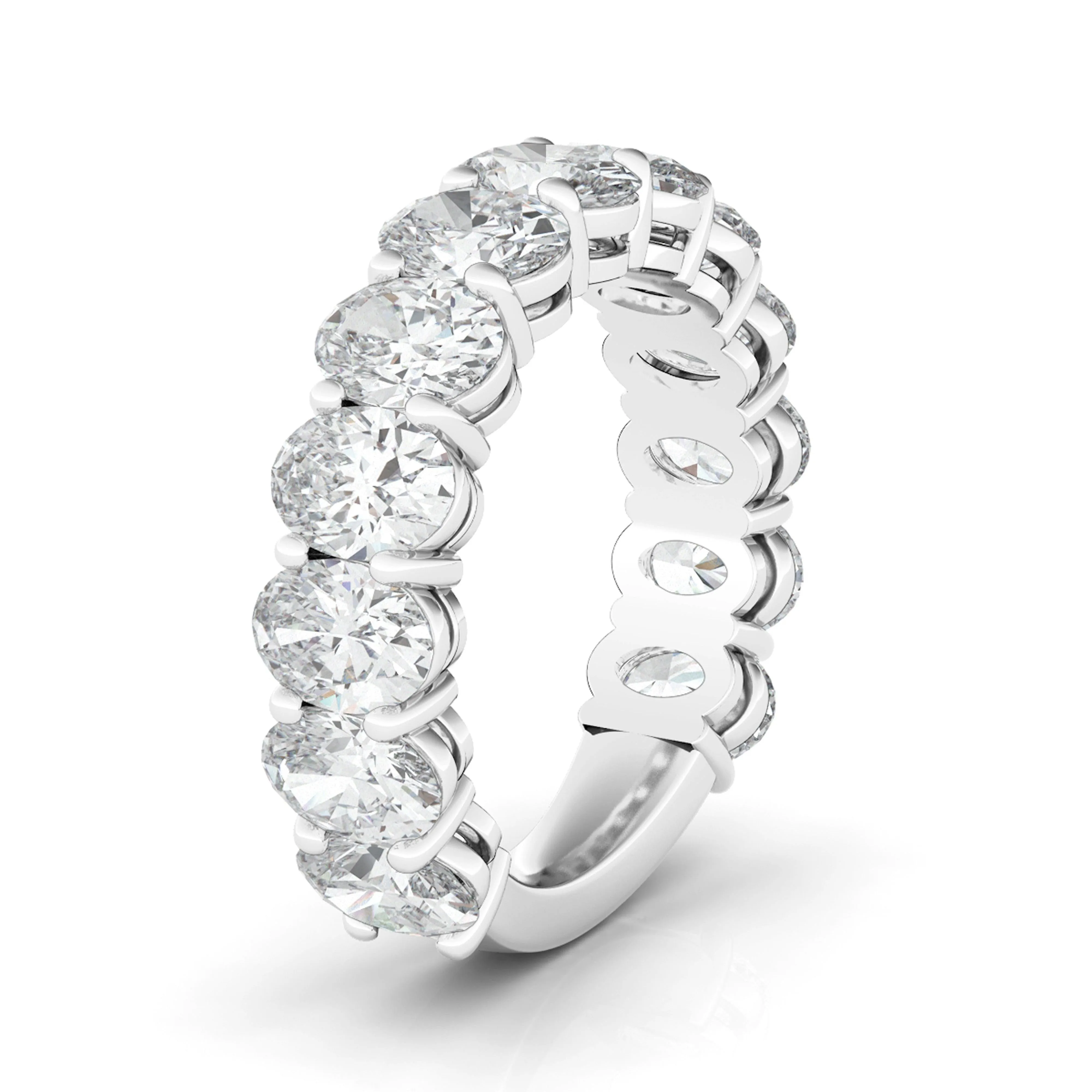 3/4 Oval Diamond Eternity Band