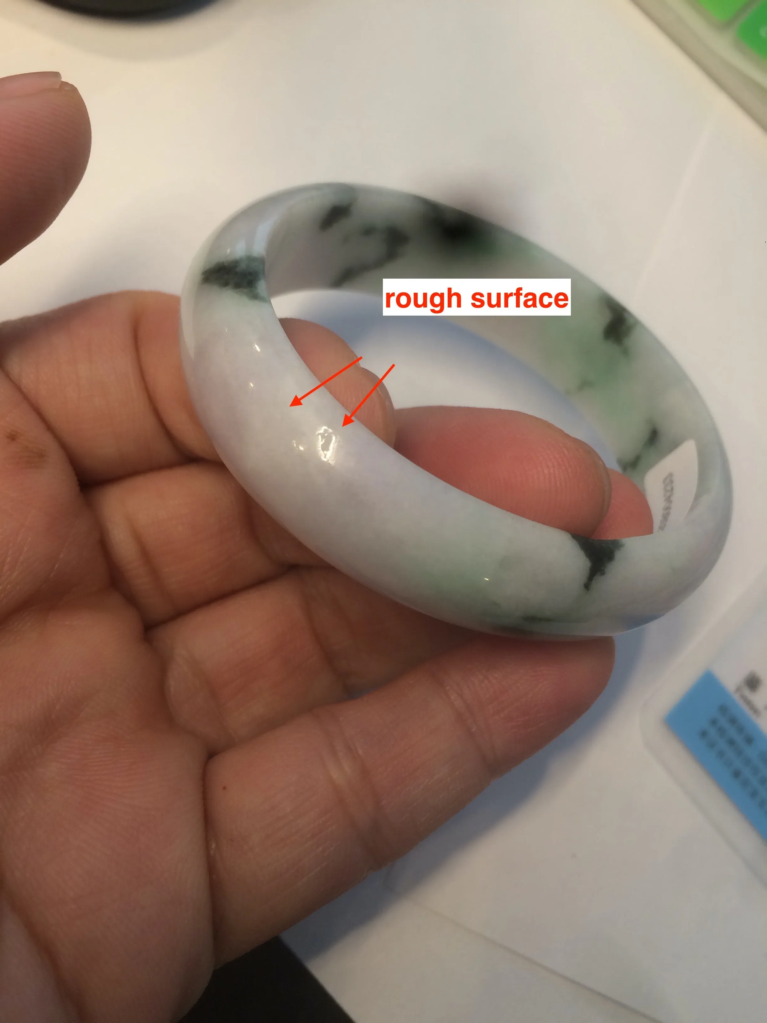 47mm certified Type A 100% Natural green purple Jadeite Jade bangle AR59-4233