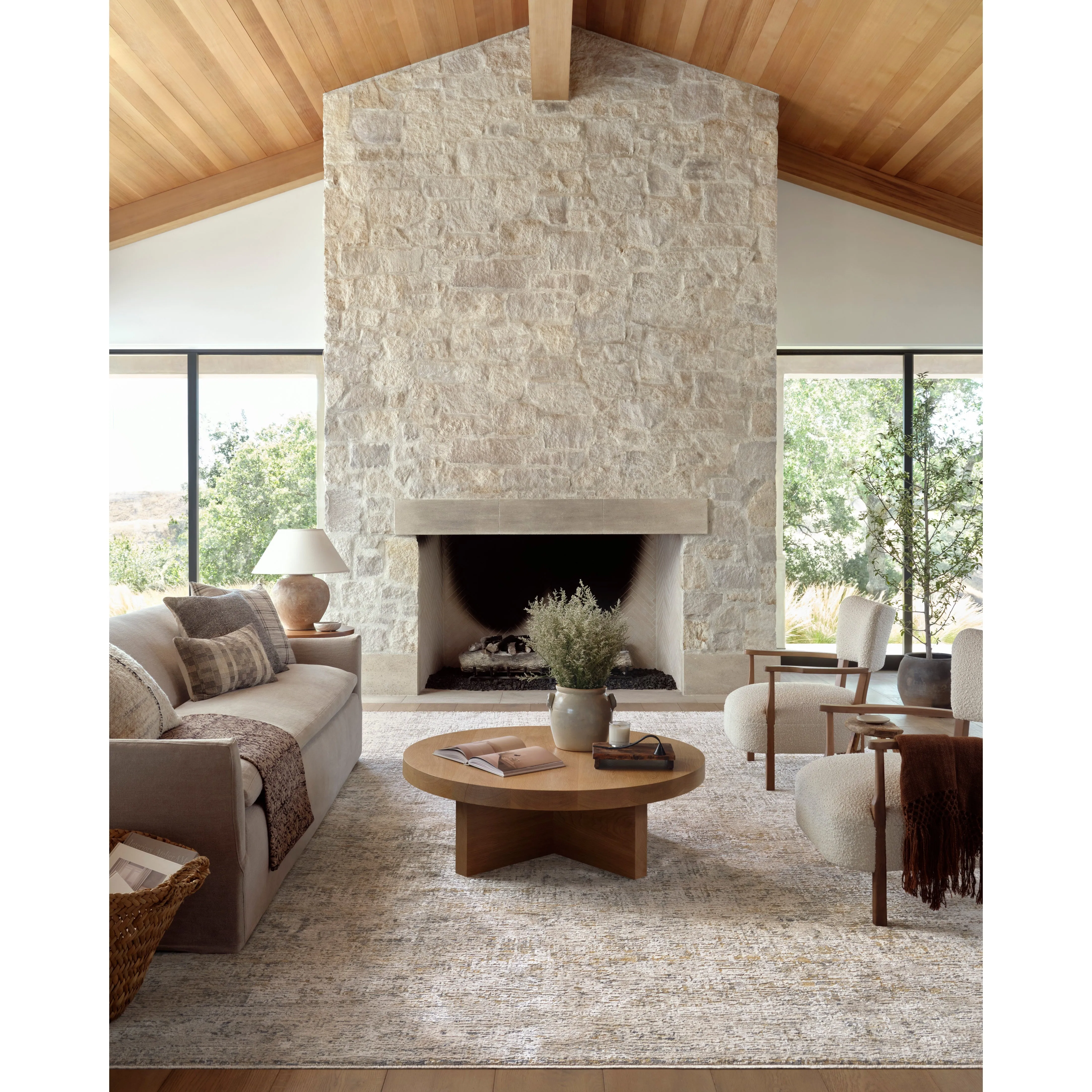 Alie Gold / Beige Rug | Amber Lewis x Loloi