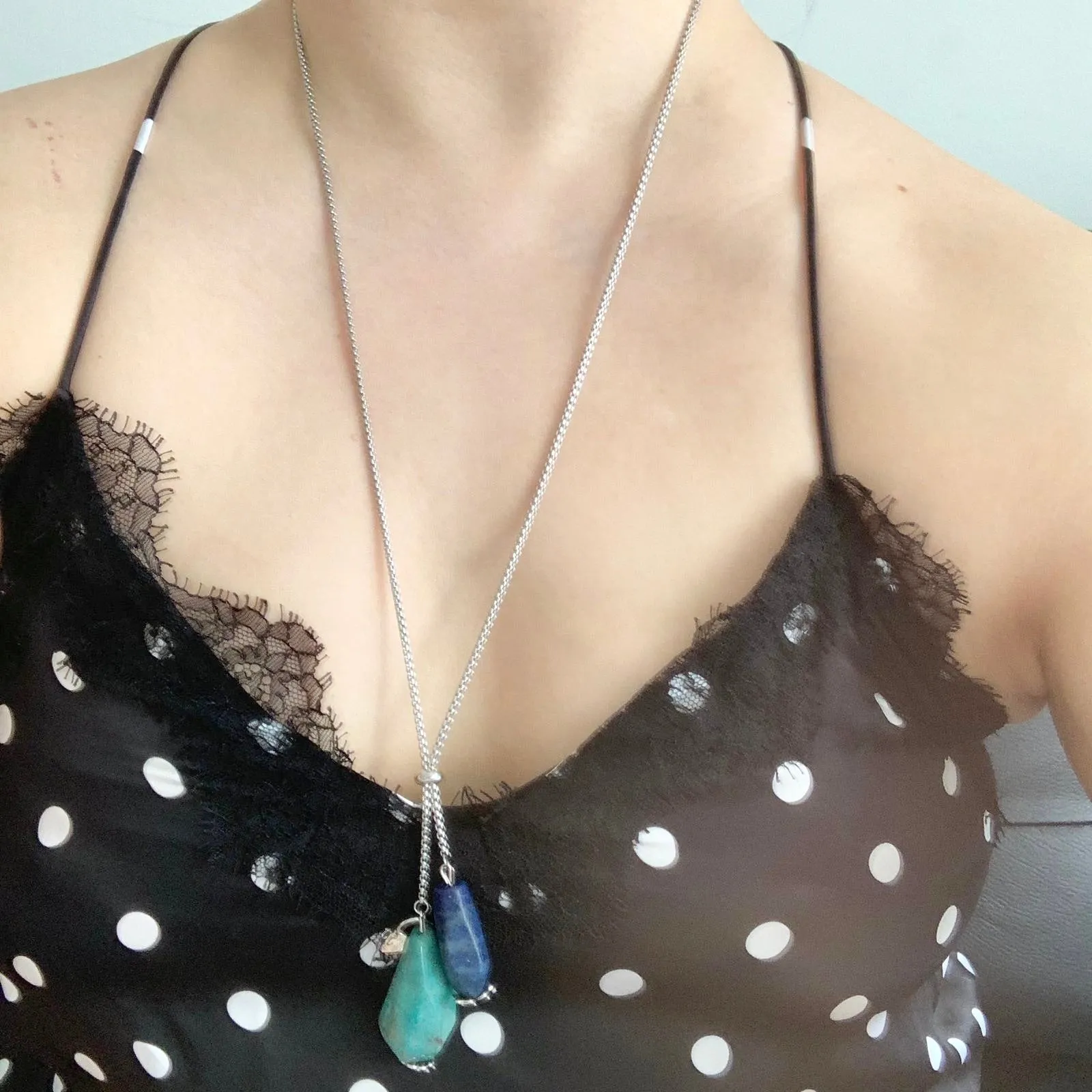 Amazonite & Lapis Lazuli SHW Necklace