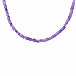 Amethyst Necklace - Semi-Precious Stones