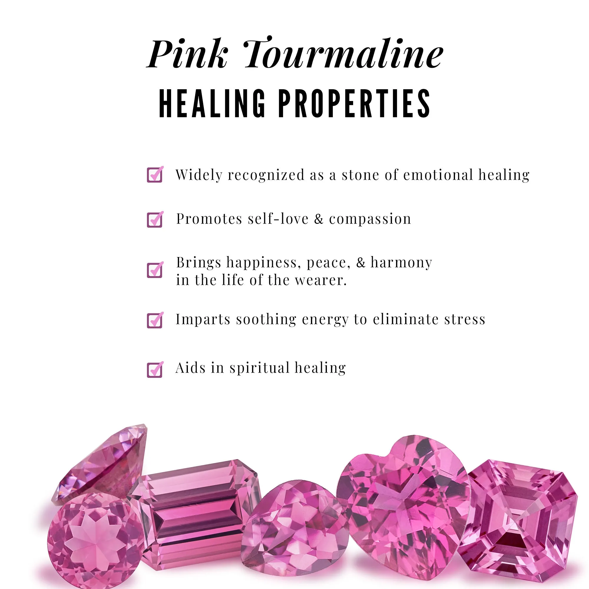 Asscher Cut Pink Tourmaline Solitaire Ring