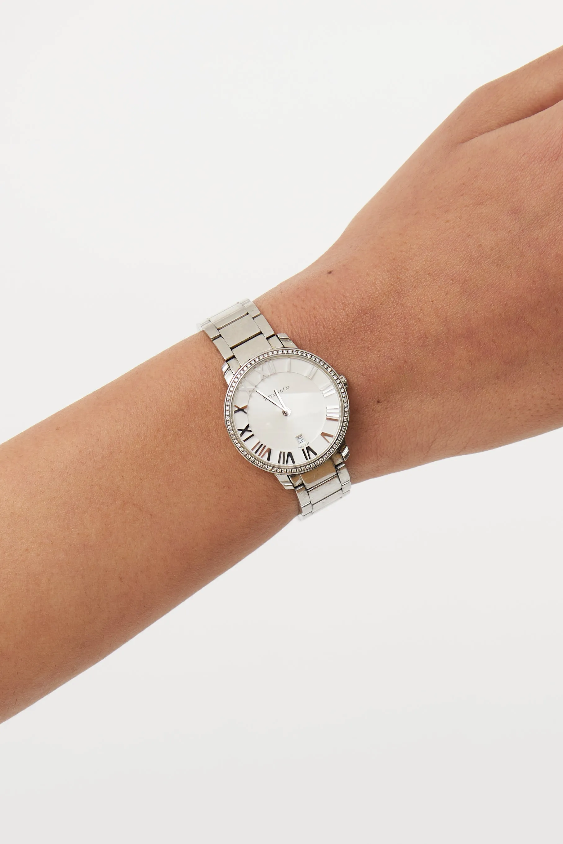 Atlas 2-Hand Stainless Steel Diamond Watch