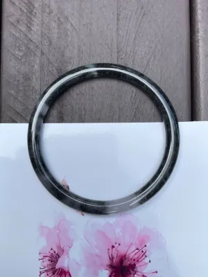 Black Jade Bangle | 58mm (NJBA049)