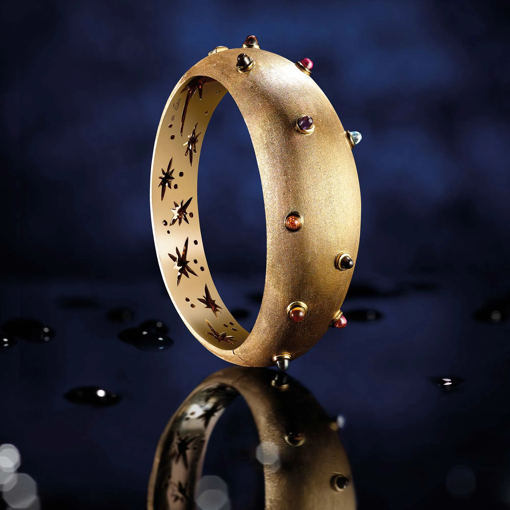 Cosmic Ausum Sputnik Bangle in 18ct Yellow Gold