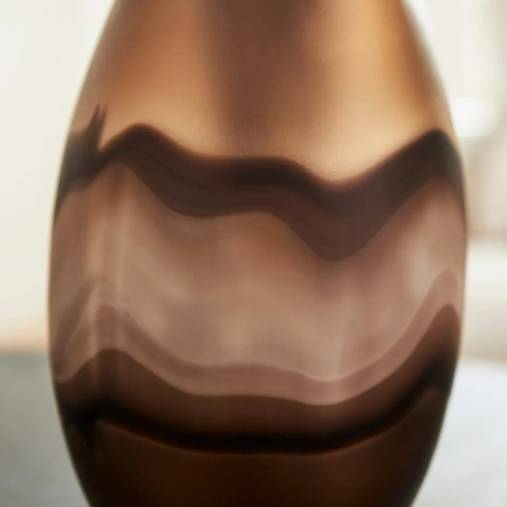 Cyan Design 10479 Nina Vase - Amber Swirl - Small
