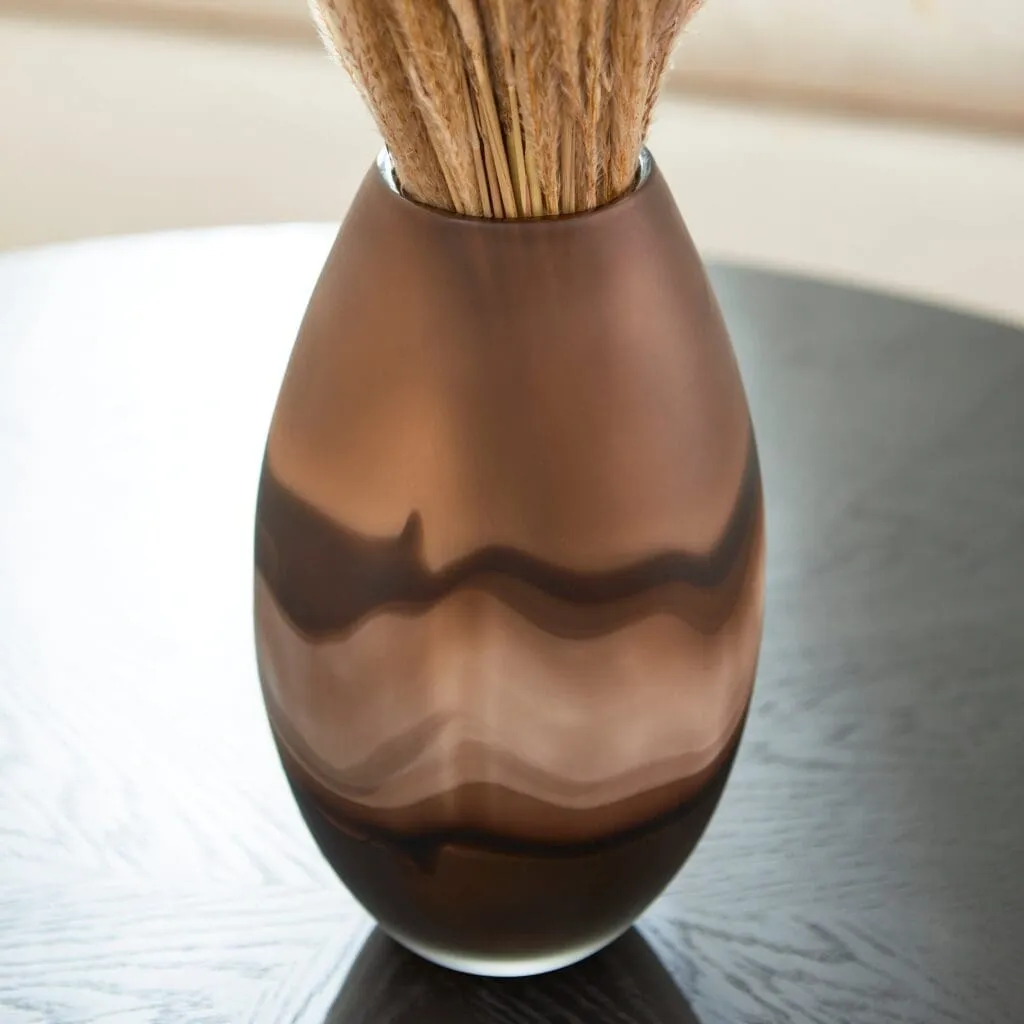Cyan Design 10479 Nina Vase - Amber Swirl - Small