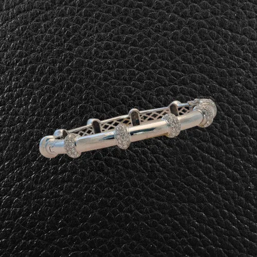 Diamond & White Gold Bangle Bracelet