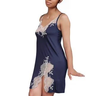 effetto Bamboo Gone With The Wind Spaghetti Strap Chemise (03162) - Navy
