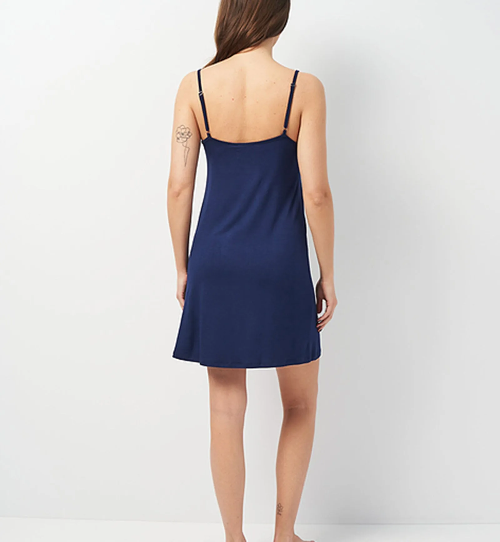 effetto Bamboo Gone With The Wind Spaghetti Strap Chemise (03162) - Navy