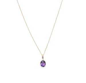 Effy Rose Gold Amethyst Necklace