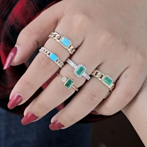 Emerald Diamond Ring