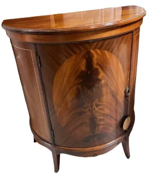 Federal Style Bowfront Side Cabinet