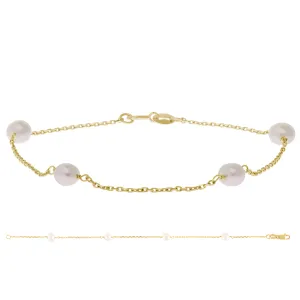 Gold Pearl Bracelet