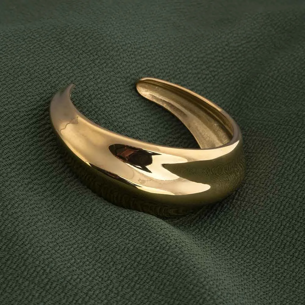 Golden Hinged Cuff Bracelet