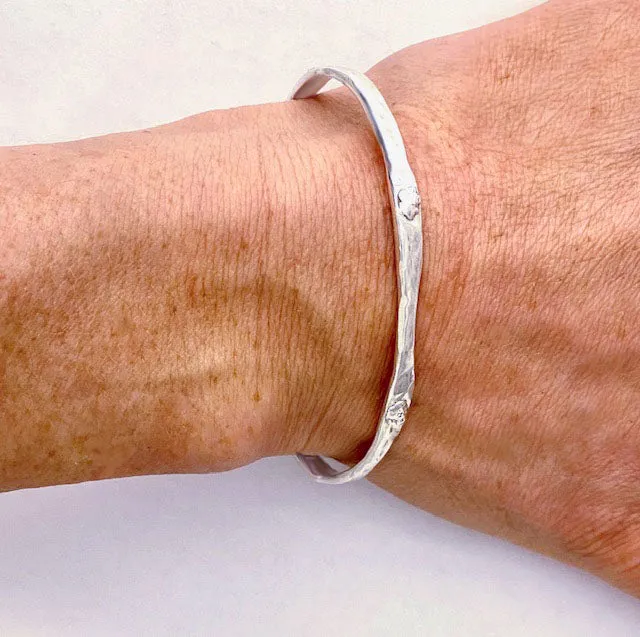 Hammered Cuff Bracelet by Rubini Jewelers
