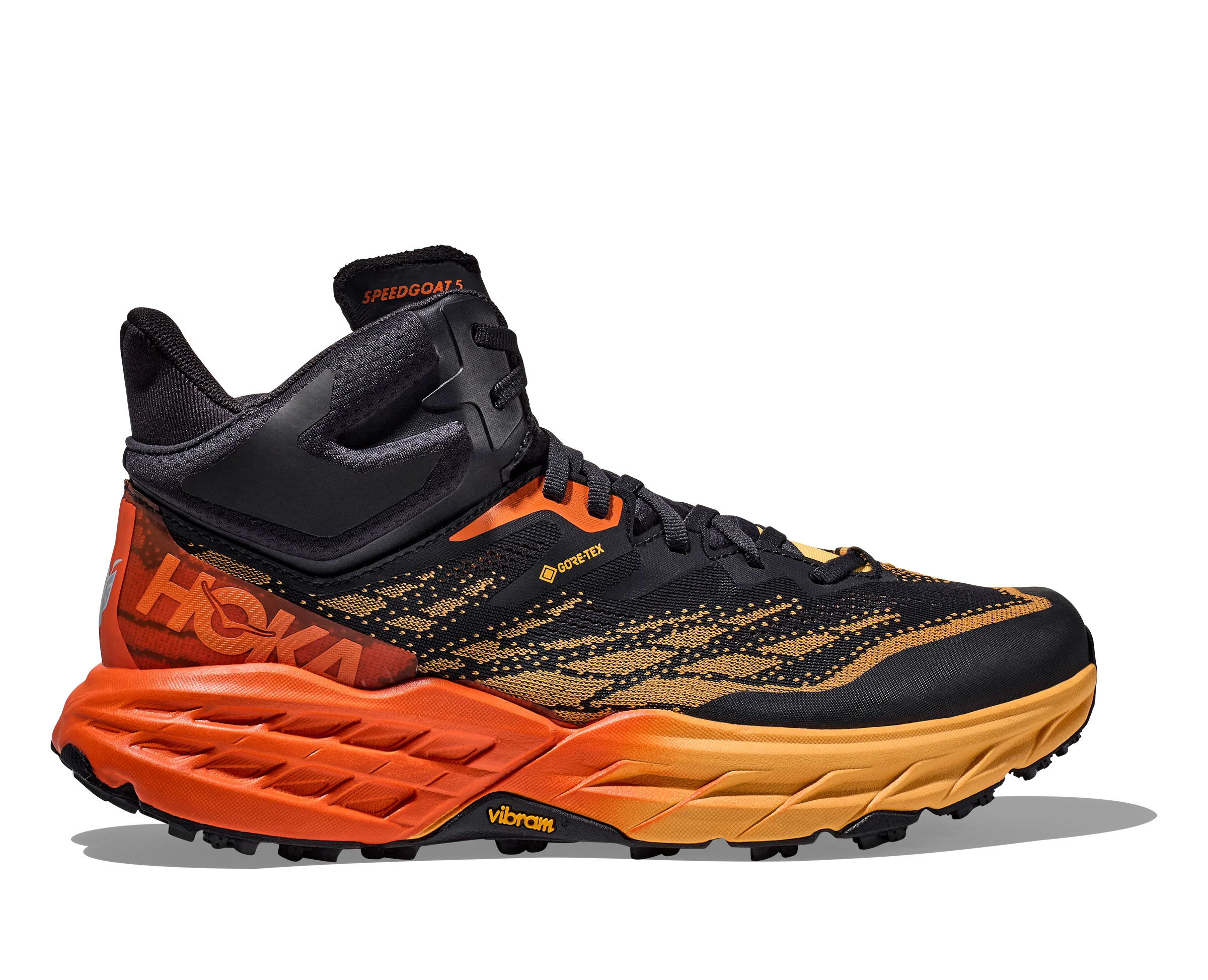 Hoka Men&#x27;s Speedgoat 5 Mid GORE-TEX Blue Graphite / Amber Yellow | Buy Hoka Men&#x27;s Speedgoat 5 Mid GORE-TEX Blue Graphite / Amber Yellow here | Outnorth