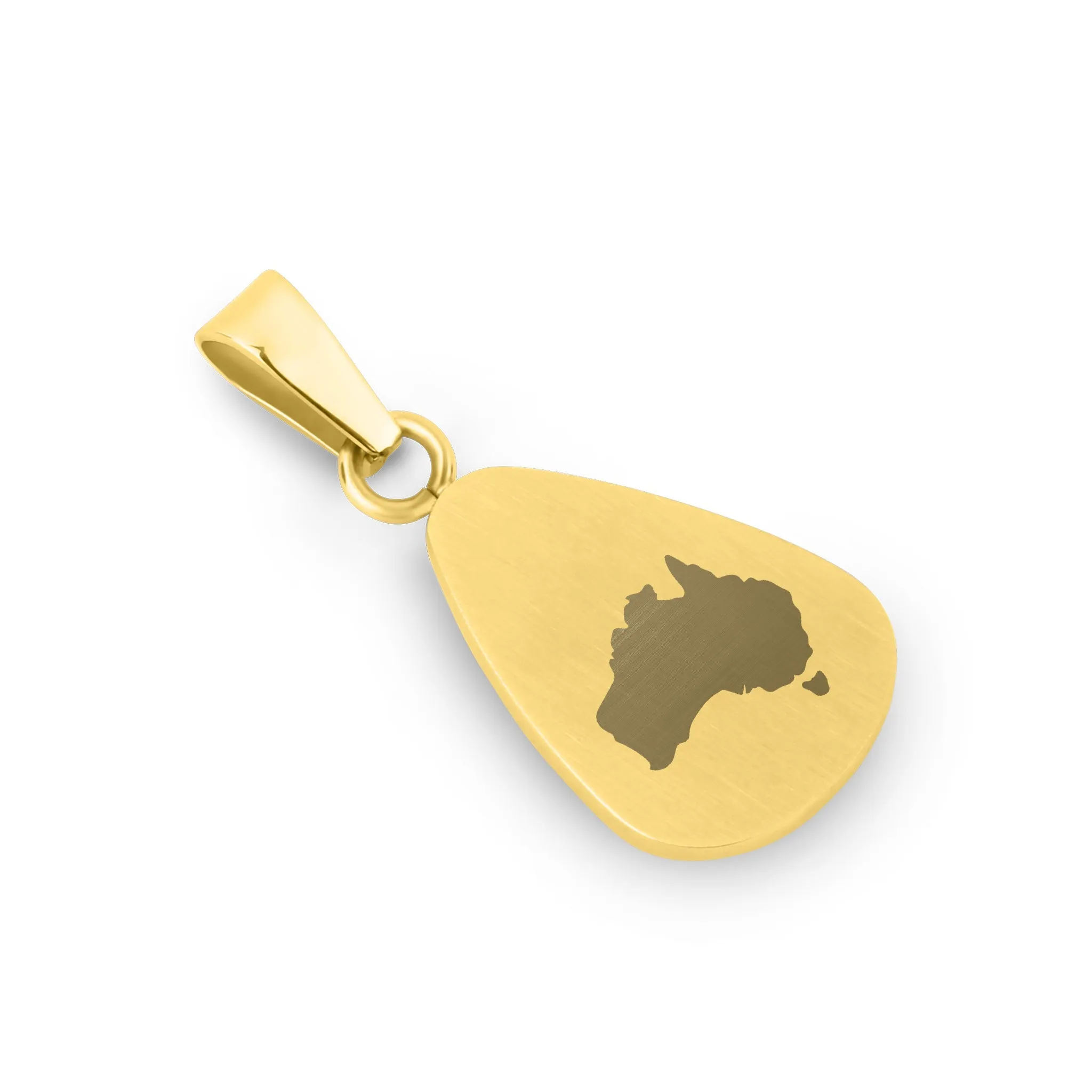 Jarrah Drop Necklace - Yellow Gold