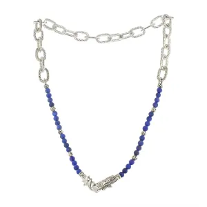 John Hardy Naga Lapis Lazuli Link Necklace