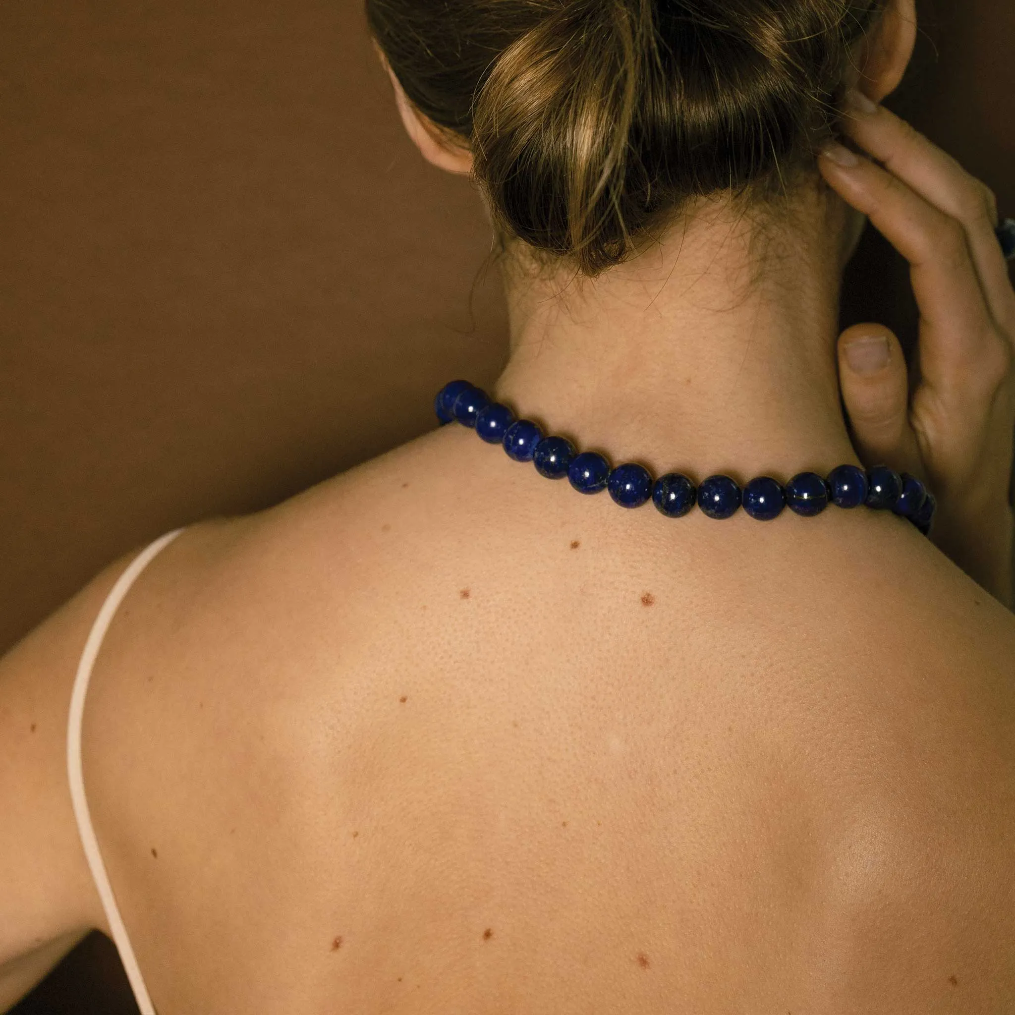 Lapis Bead Necklace