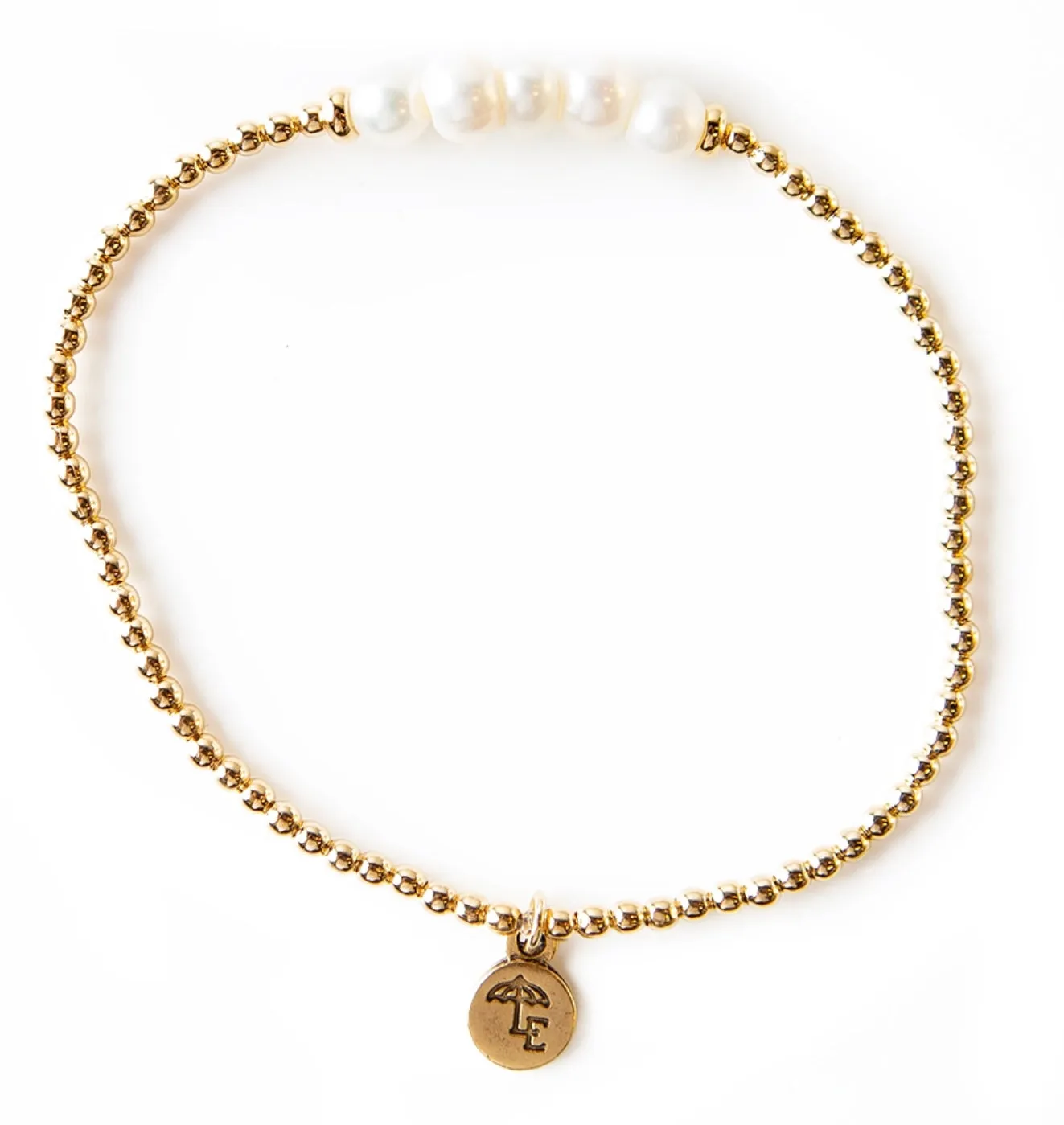 Lenny & Eva Lily Stretch Bracelet - Pearl
