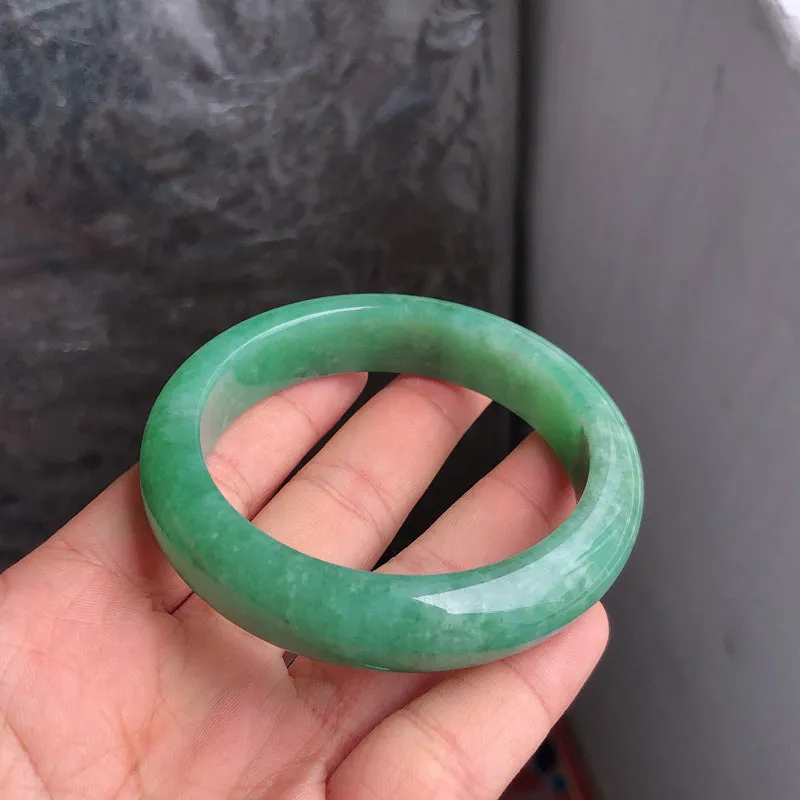 Natural Jade Bangle Jadeite Bangle Internal Diameter 55.6mm NBE070