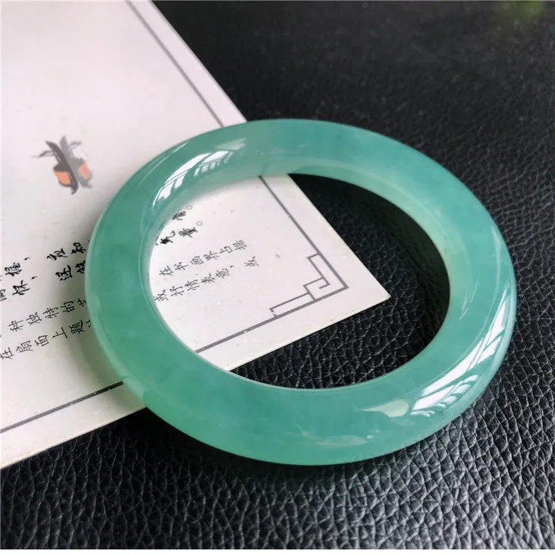 Natural Jade Bangle Jadeite Bangle Internal Diameter 57mm A4033021