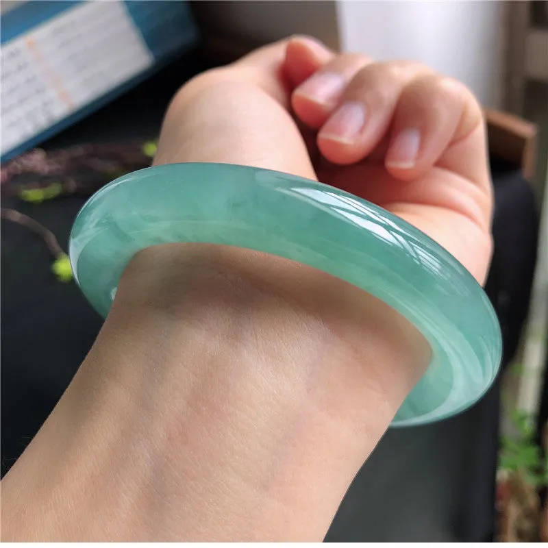 Natural Jade Bangle Jadeite Bangle Internal Diameter 57mm A4033021