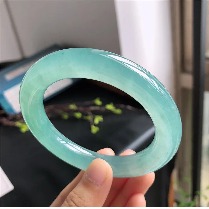 Natural Jade Bangle Jadeite Bangle Internal Diameter 57mm A4033021