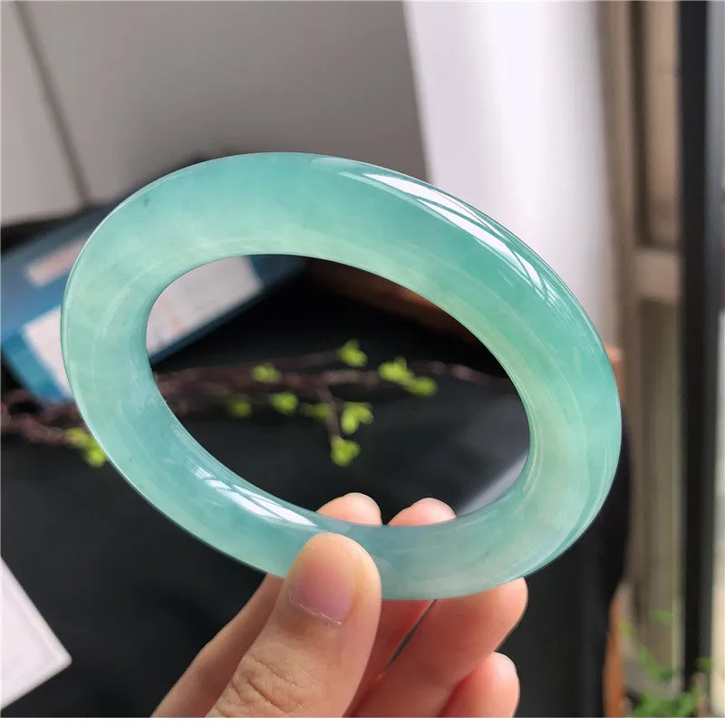 Natural Jade Bangle Jadeite Bangle Internal Diameter 57mm A4033021
