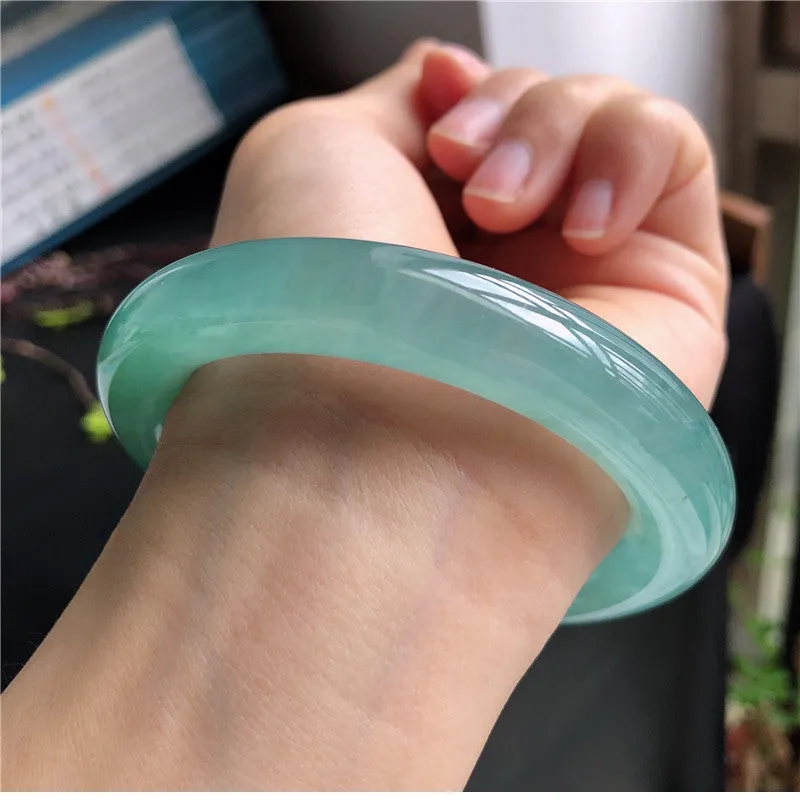 Natural Jade Bangle Jadeite Bangle Internal Diameter 57mm A4033021