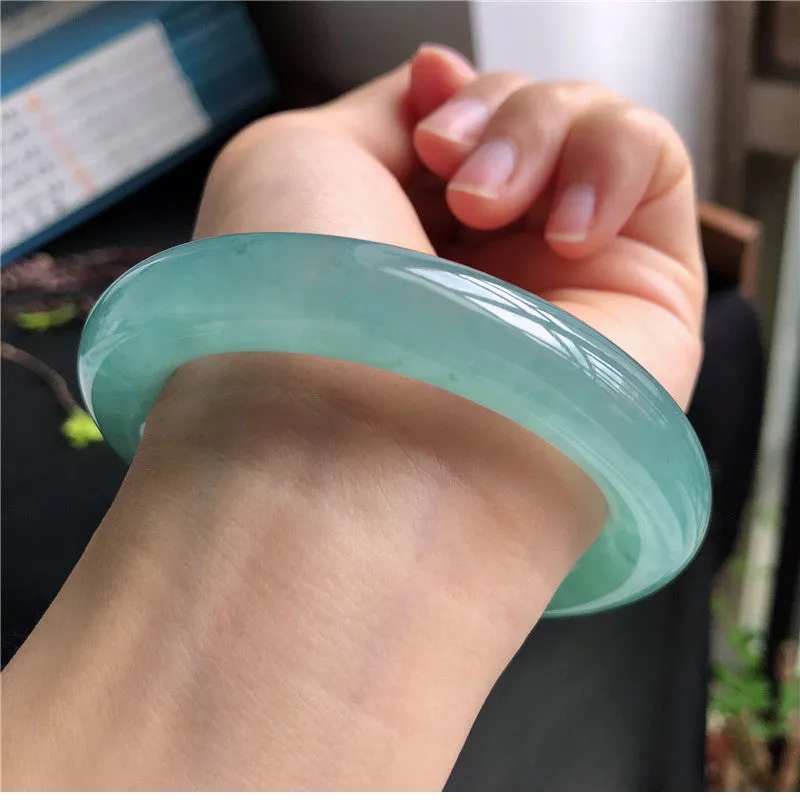 Natural Jade Bangle Jadeite Bangle Internal Diameter 57mm A4033021