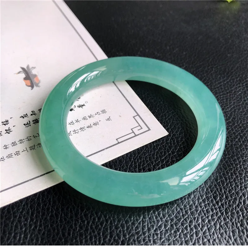 Natural Jade Bangle Jadeite Bangle Internal Diameter 57mm A4033021