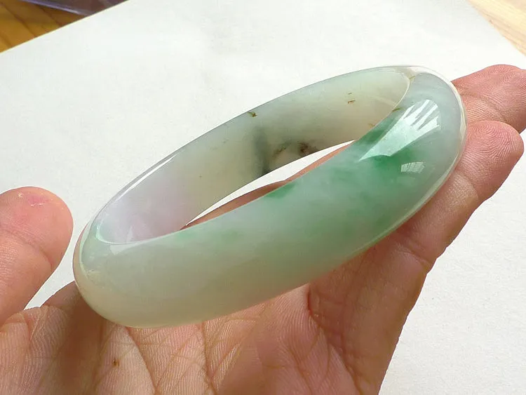 Natural Jade Bangle Jadeite Bangle Internal Diameter 57mm BER570