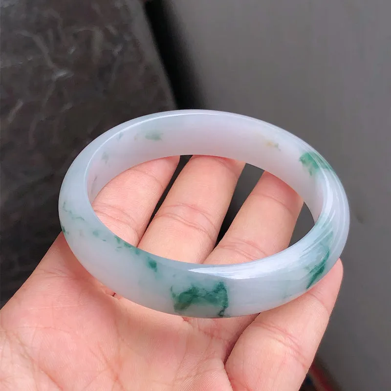 Natural Jade Bangle Jadeite Bangle Internal Diameter 58.6mm NBE079