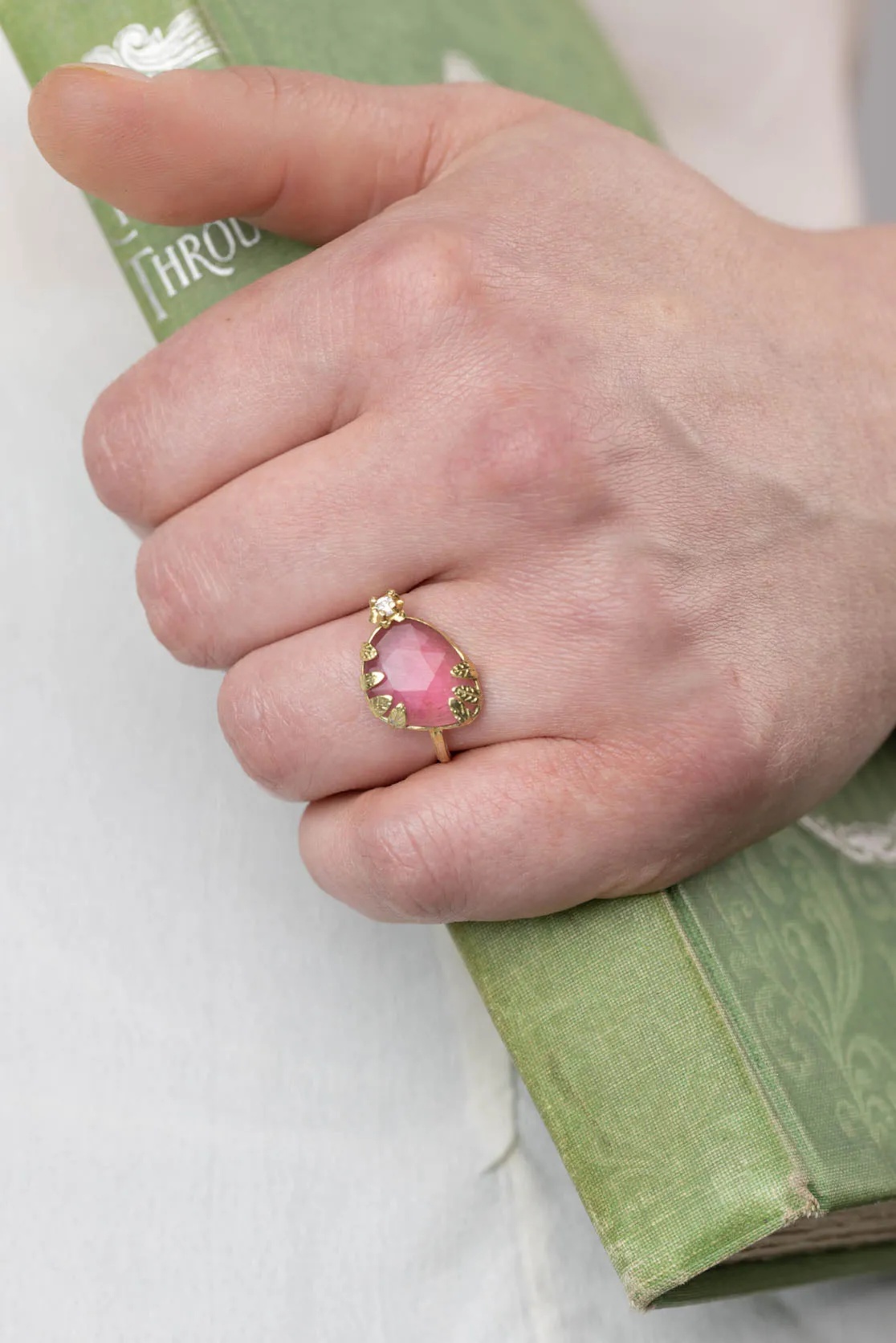 One-of-a-kind 18ct Gold, Pink Tourmaline And Diamond Ring