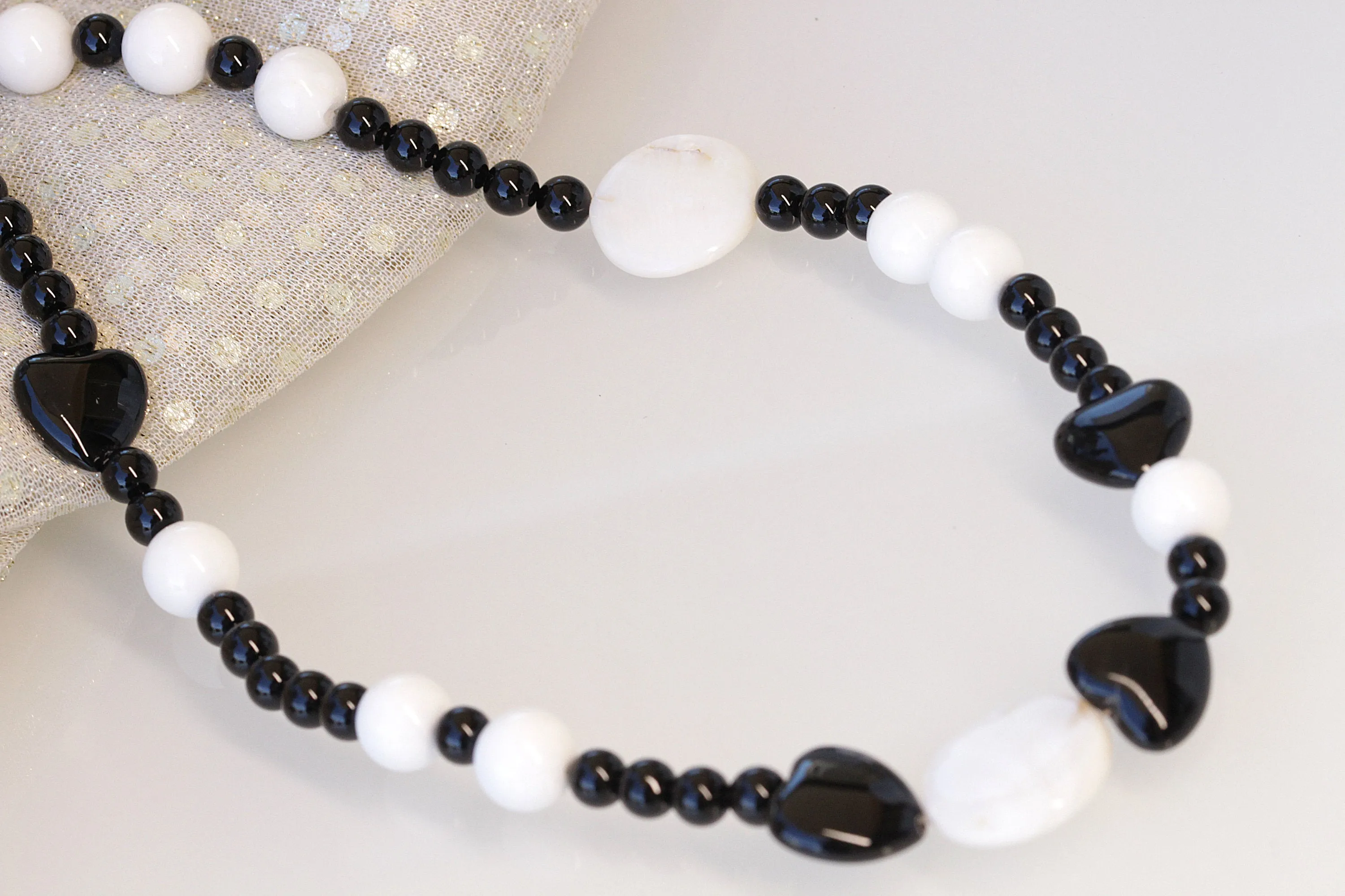 ONYX HEART NECKLACE