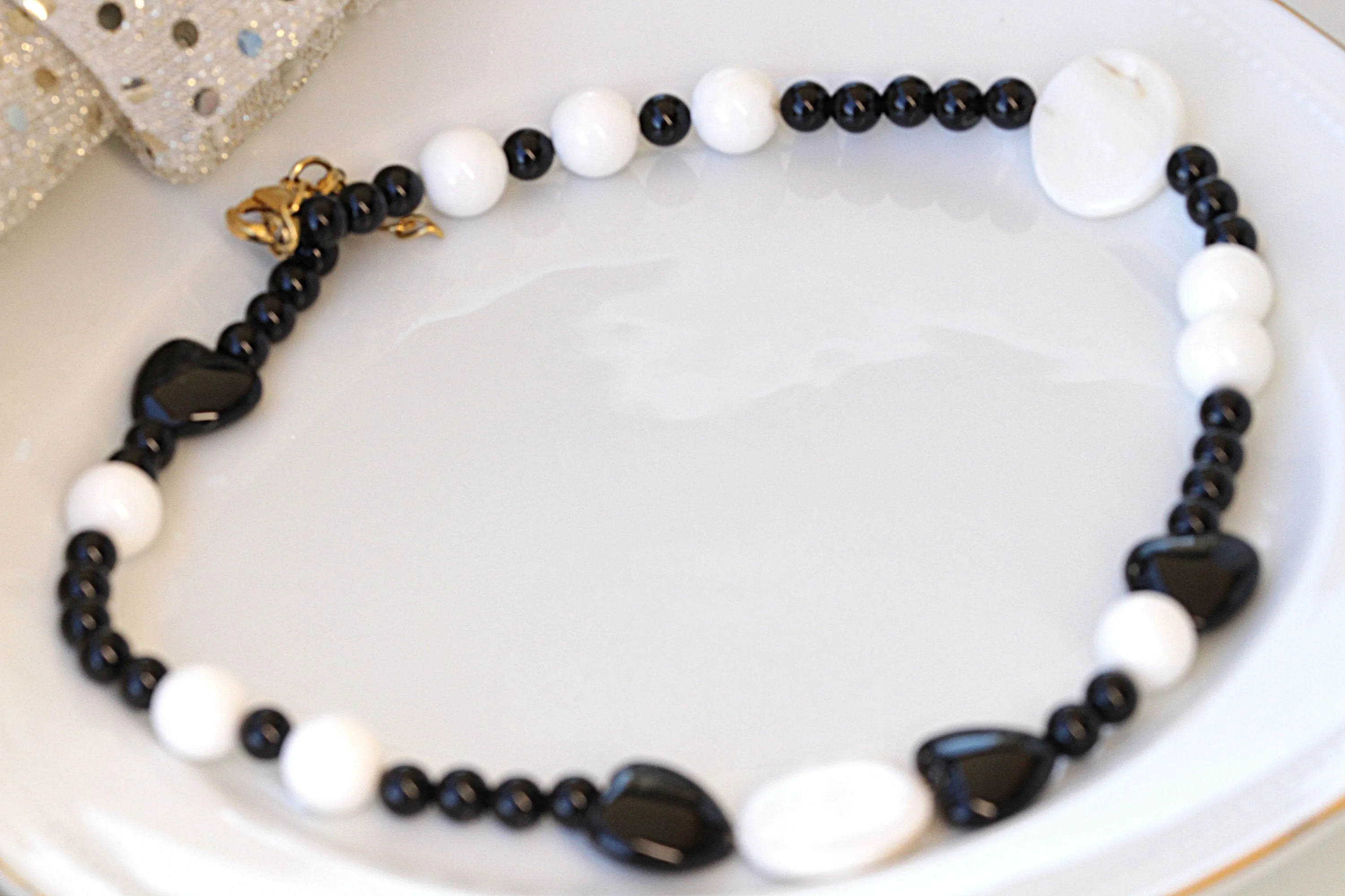 ONYX HEART NECKLACE