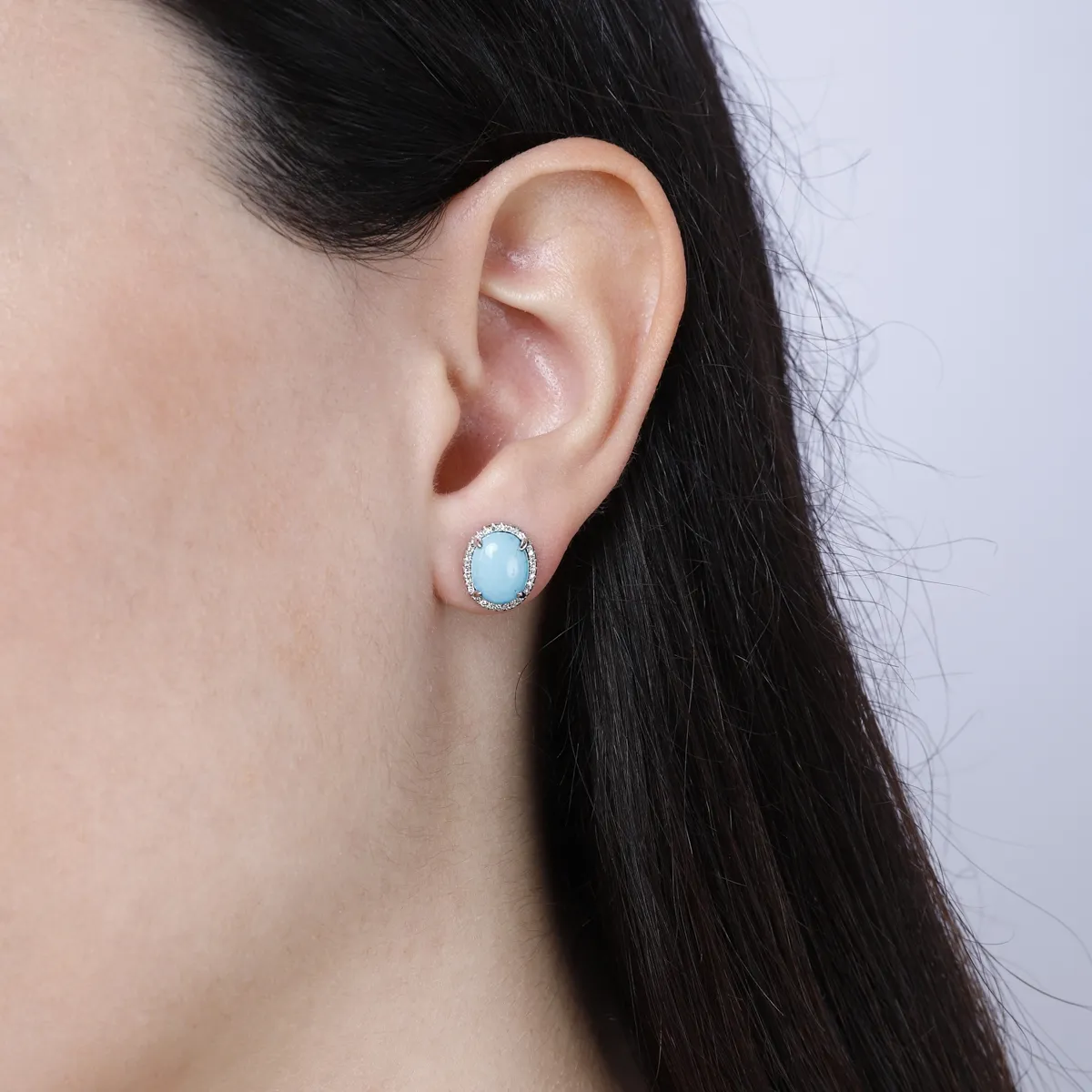 Opal Stud Earrings