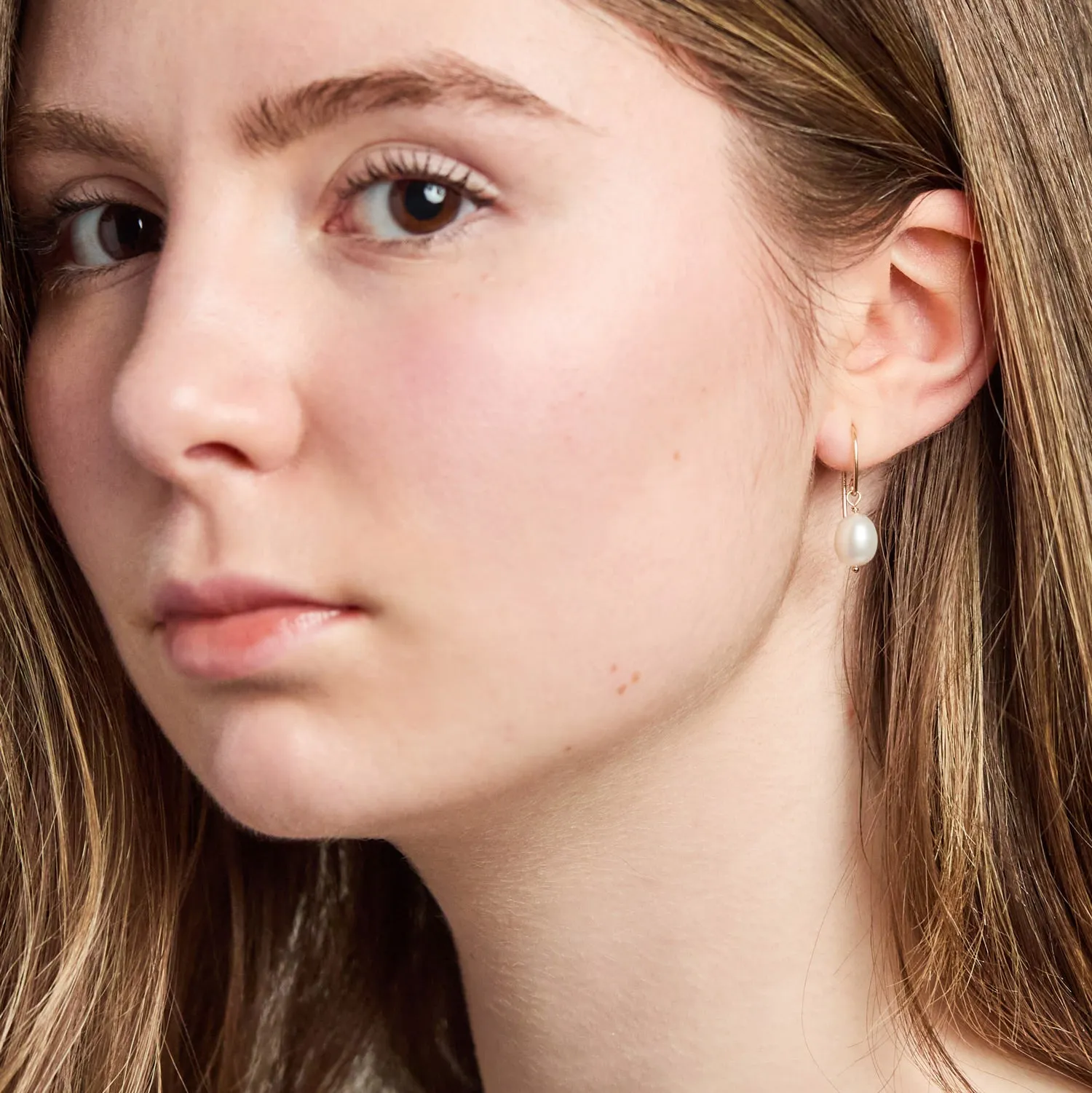 Pearl Drop Bridal Earrings- Elise