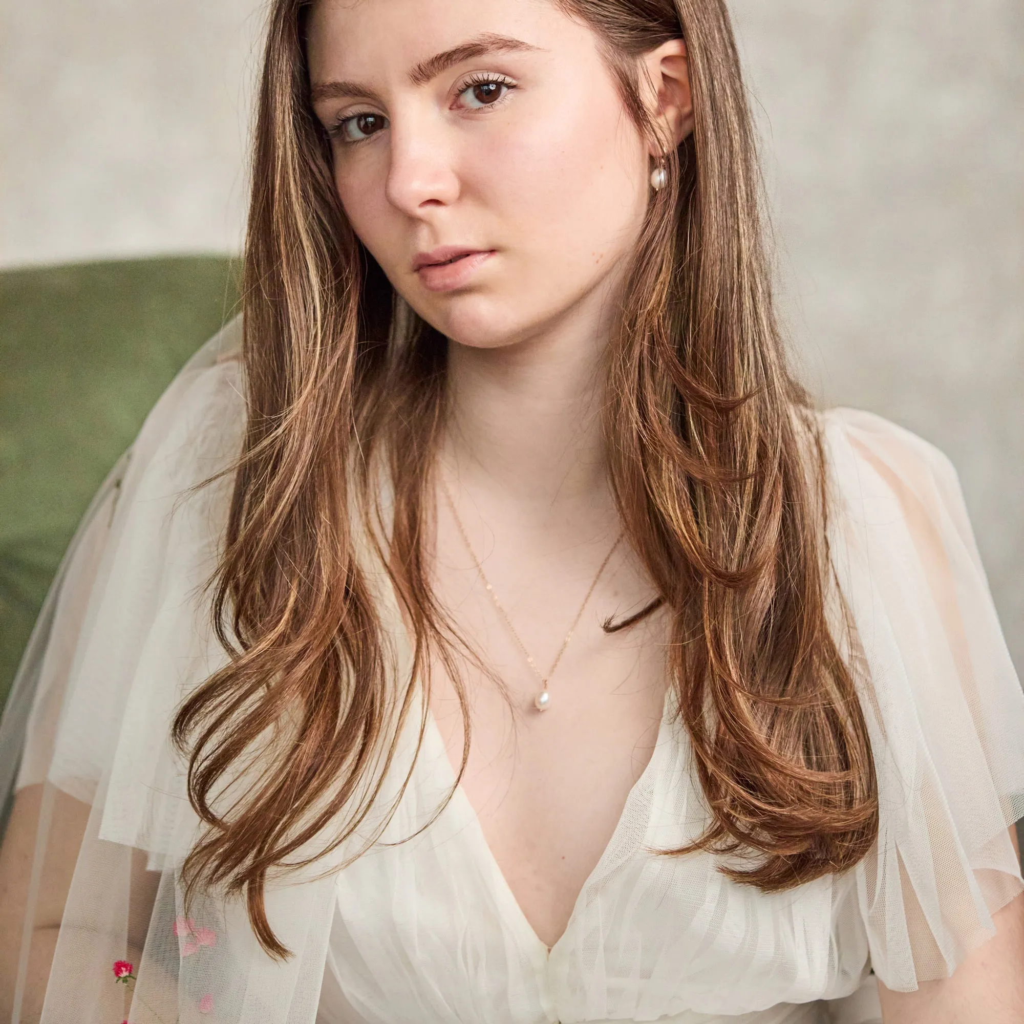 Pearl Drop Bridal Earrings- Elise