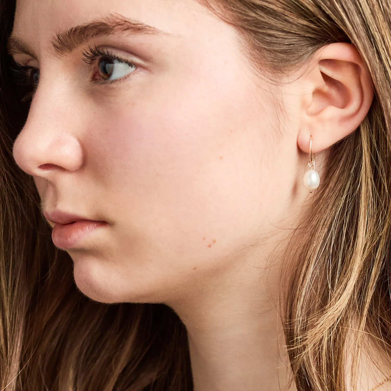 Pearl Drop Bridal Earrings- Elise