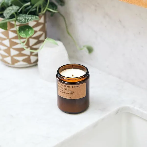 P.F. Candle Standard Candle - Amber &amp; Moss
