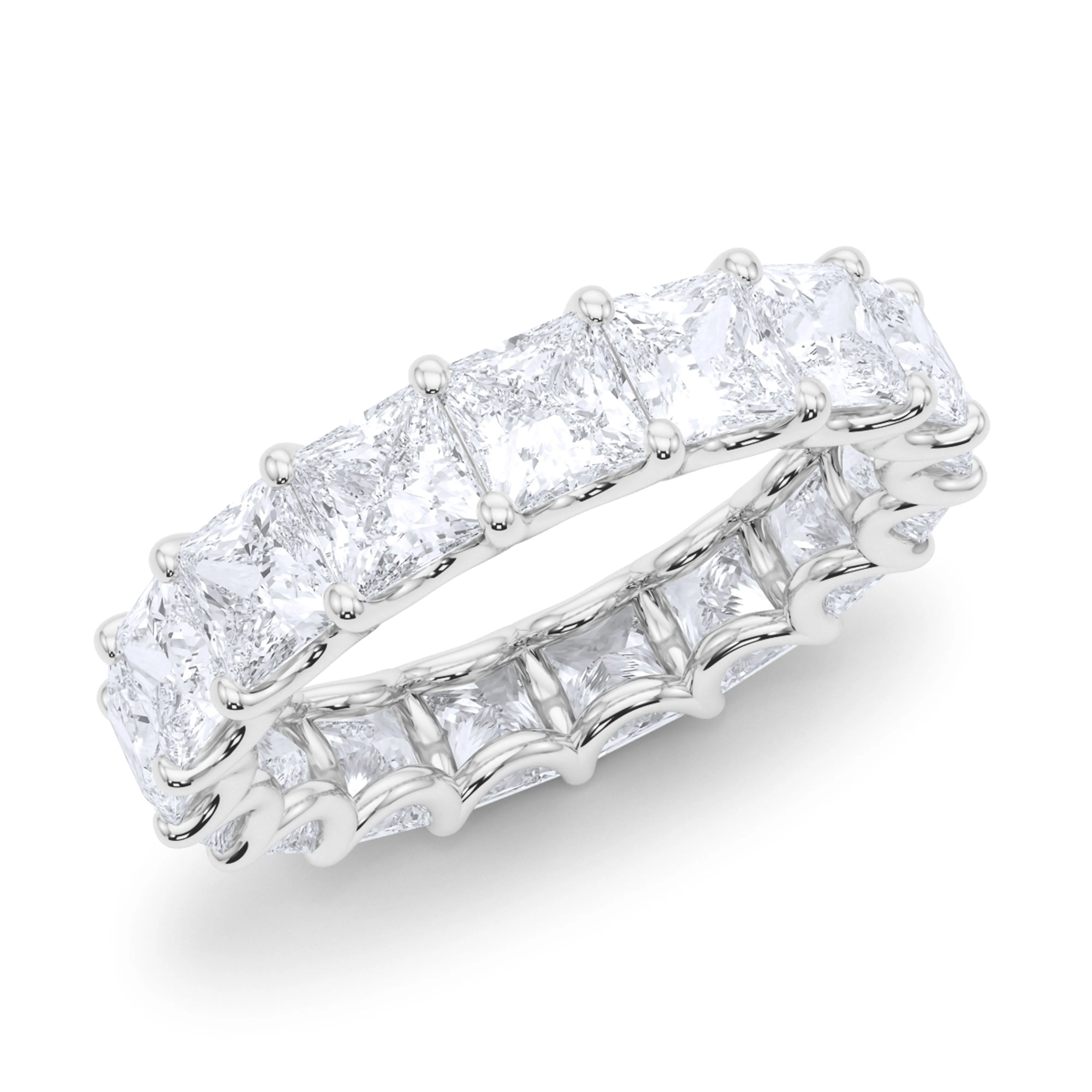 Princess Cut Diamond Eternity Band