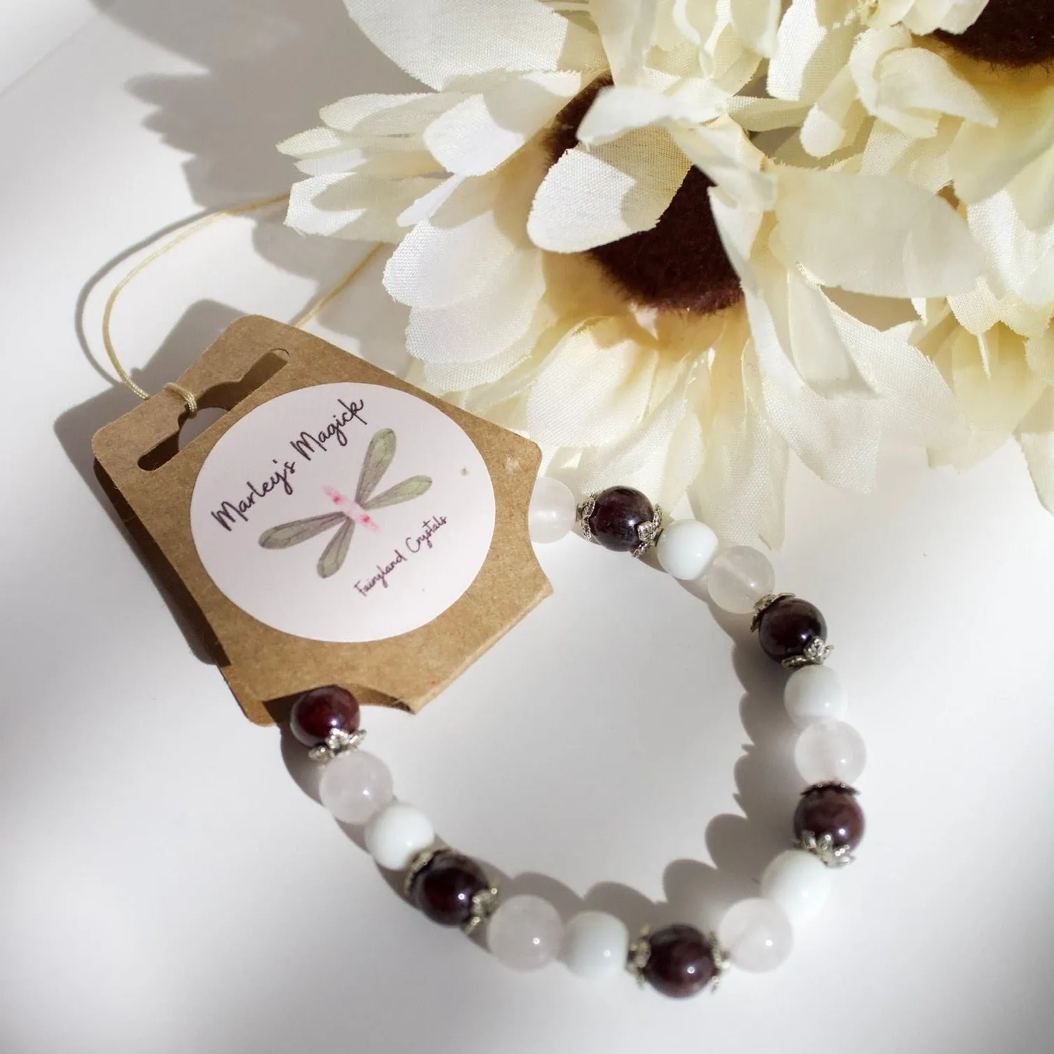 Rose Quartz x Garnet Bracelet