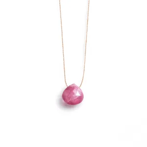 September Sapphire Fine Cord Birthstone Necklace