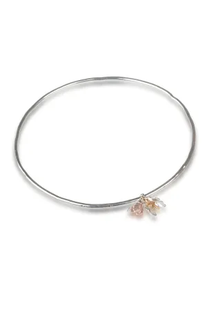 Silver Seashell And Seahorse Bangle