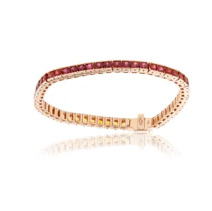 Sunset Sapphire Tennis Bracelet
